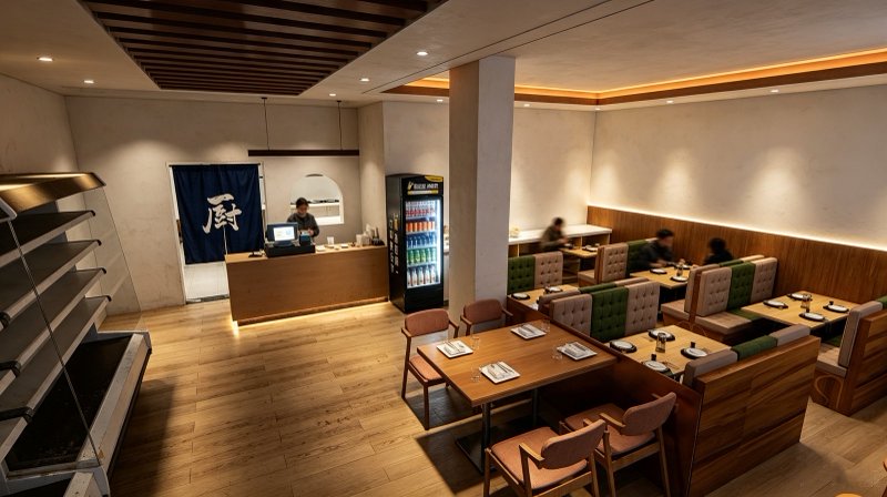 XINGX 杏 餐吧：收银区与卡座
