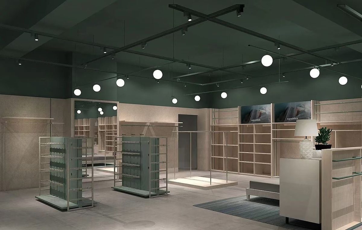 设计方案效果图：买手店展厅方案