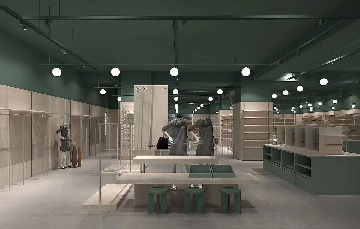 工地实拍：绿色阅览区的施工现场